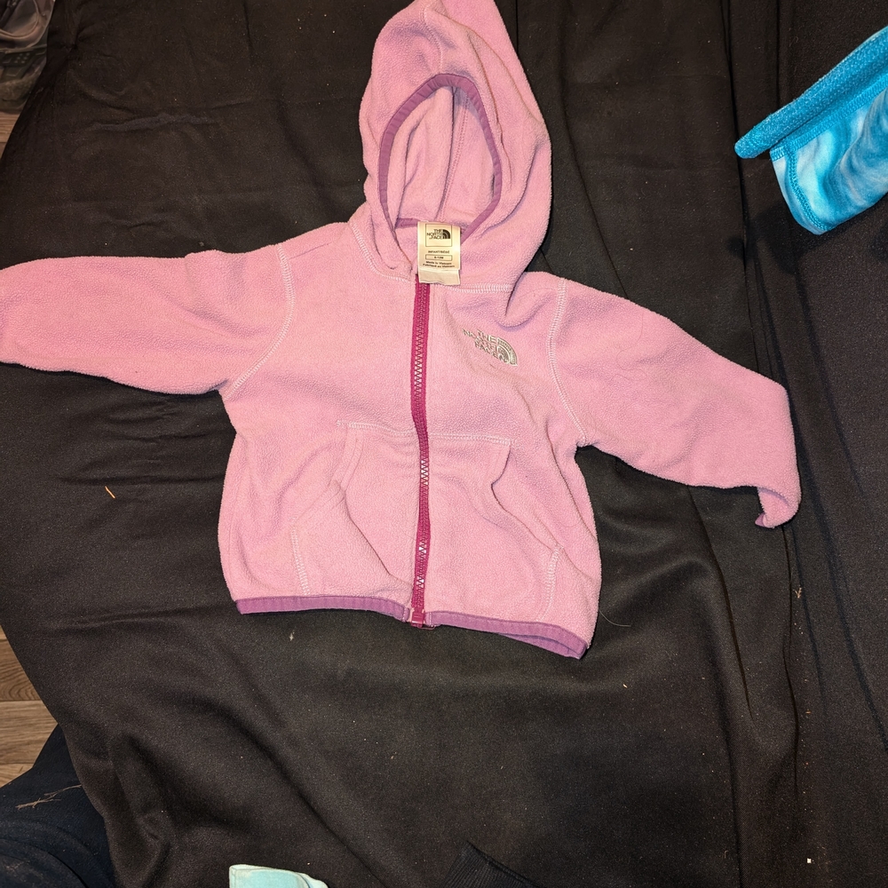 The North Face Kids Pink Fleece Hoodie